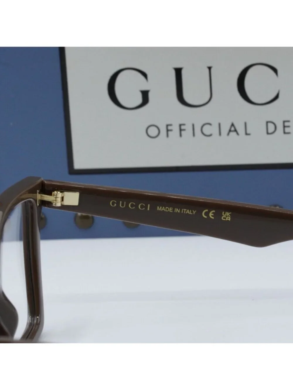 Gucci GG1540O 007 Square Eyeglasses 55mm -  Brown